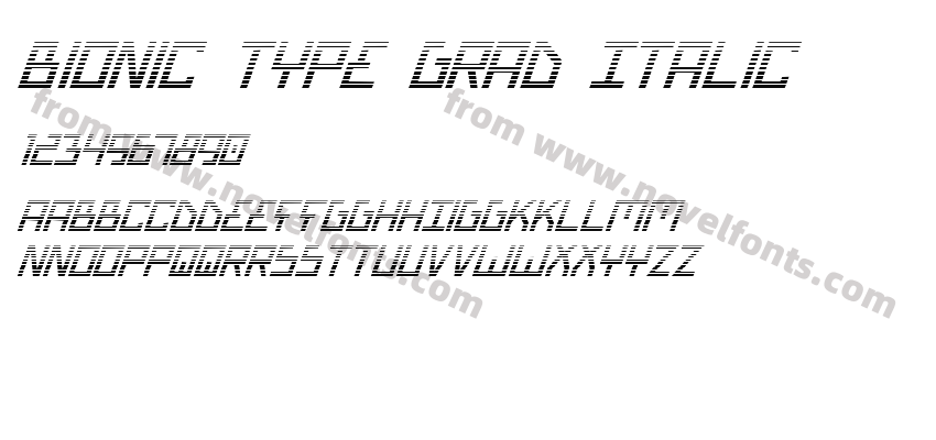 Bionic Type Grad ItalicPreview