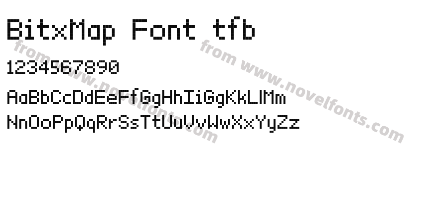 BitxMap Font tfbPreview