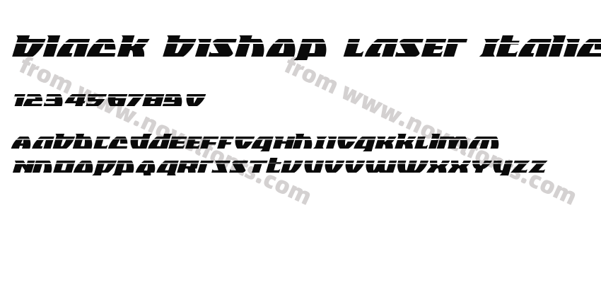 Black Bishop Laser ItalicPreview