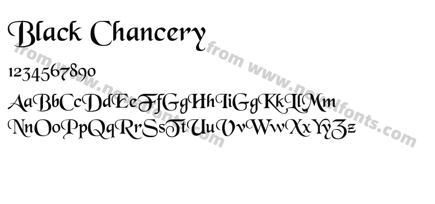 Black ChanceryPreview