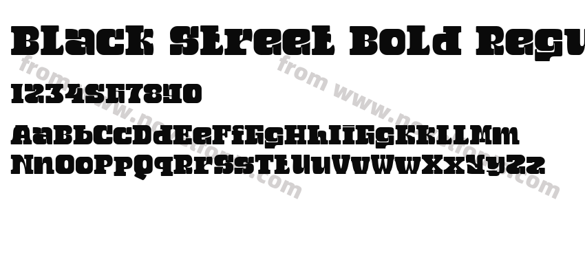 Black Street Bold RegularPreview