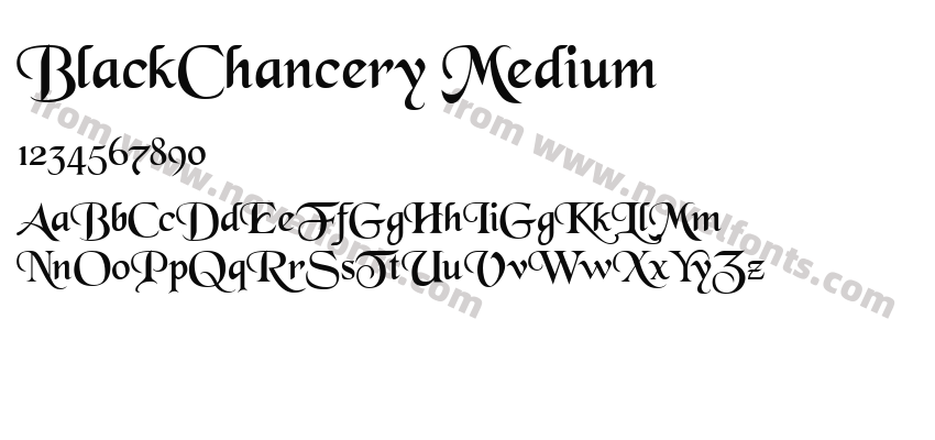 BlackChancery MediumPreview