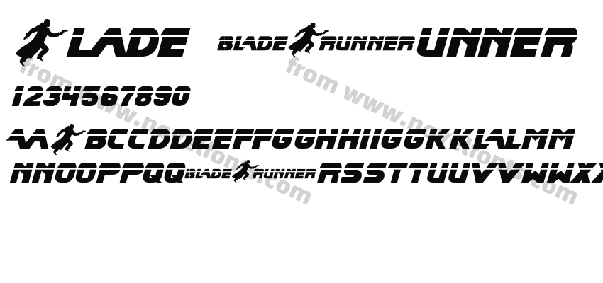 Blade Runner Movie FontPreview