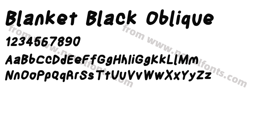 Blanket Black ObliquePreview