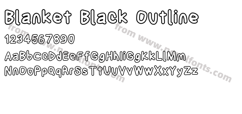 Blanket Black OutlinePreview