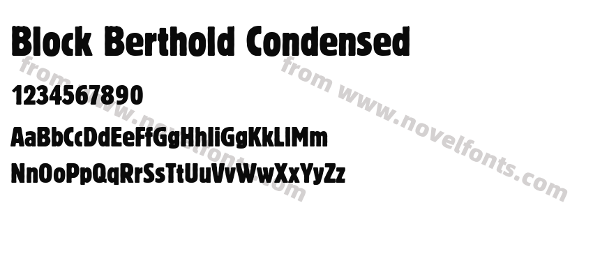 Block Berthold CondensedPreview