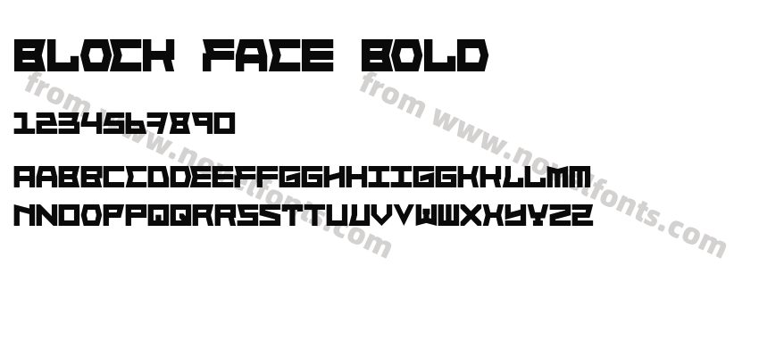 Block Face BoldPreview