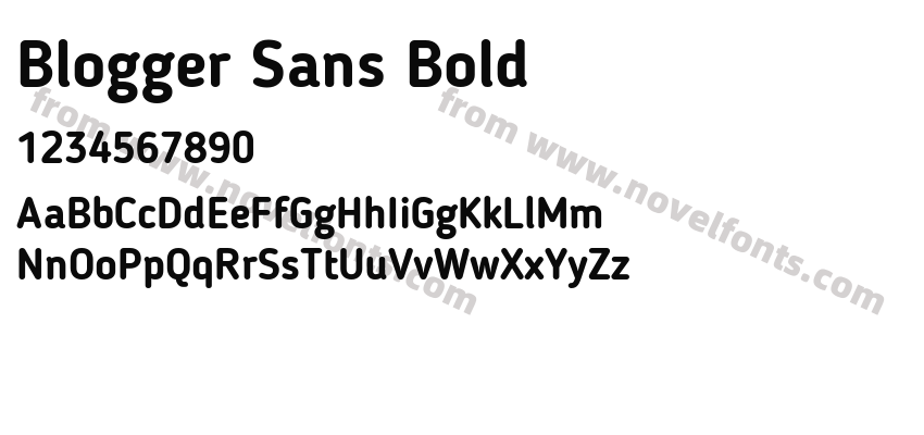 Blogger Sans BoldPreview