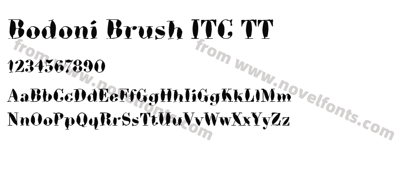 Bodoni Brush ITC TTPreview