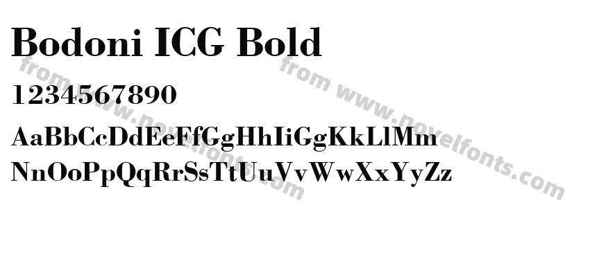 Bodoni ICG BoldPreview