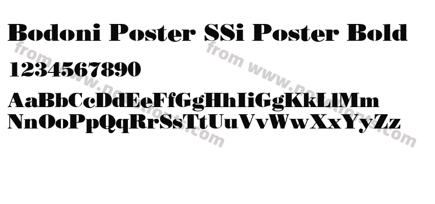 Bodoni Poster SSi Poster BoldPreview