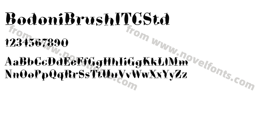 BodoniBrushITCStdPreview