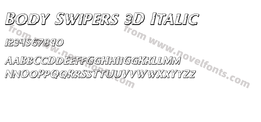 Body Swipers 3D ItalicPreview