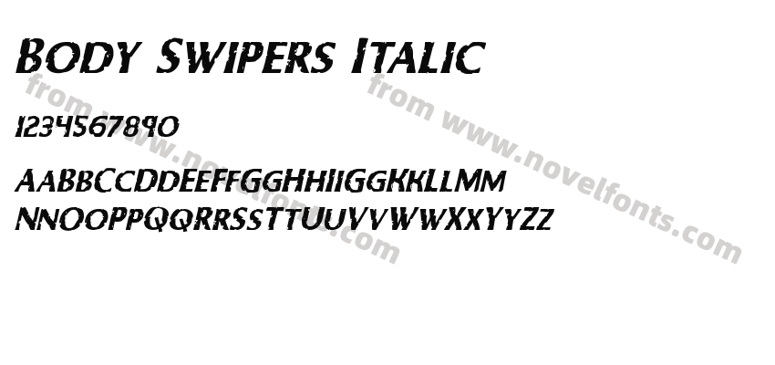 Body Swipers ItalicPreview