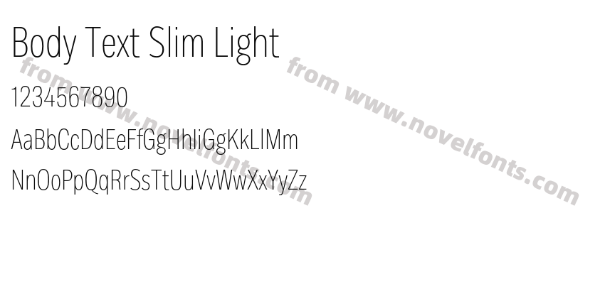 Body Text Slim LightPreview