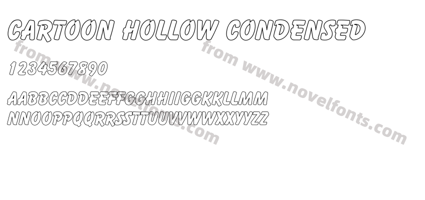 Cartoon Hollow CondensedPreview