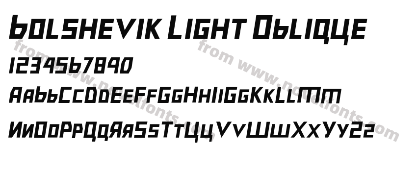 Bolshevik Light ObliquePreview