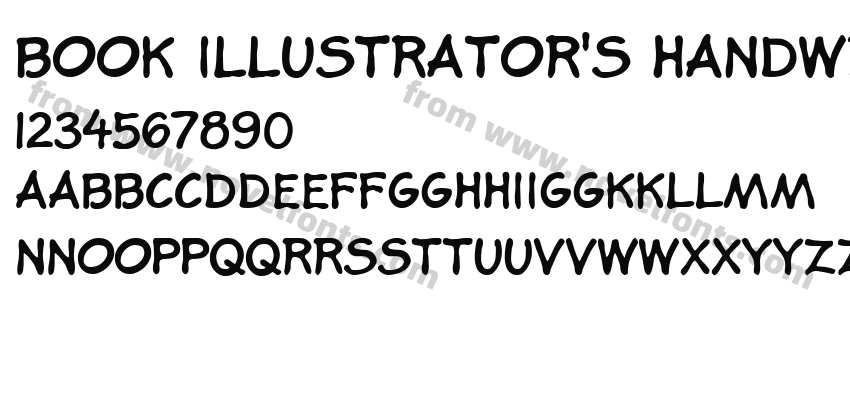 Book Illustrator's HandwritingPreview