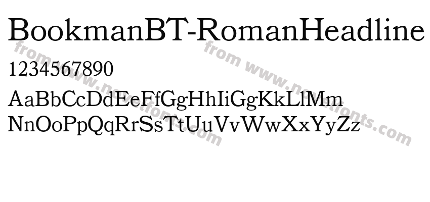 BookmanBT-RomanHeadlinePreview