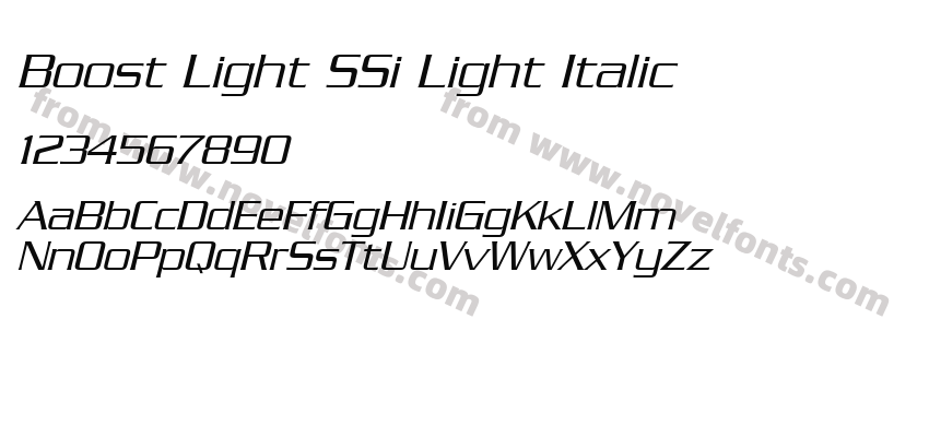 Boost Light SSi Light ItalicPreview