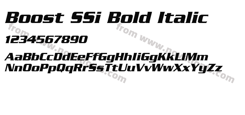 Boost SSi Bold ItalicPreview