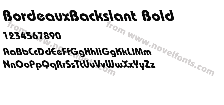 BordeauxBackslant BoldPreview