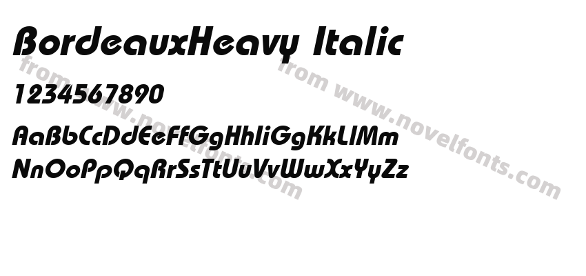 BordeauxHeavy ItalicPreview