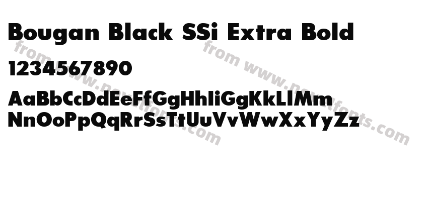 Bougan Black SSi Extra BoldPreview