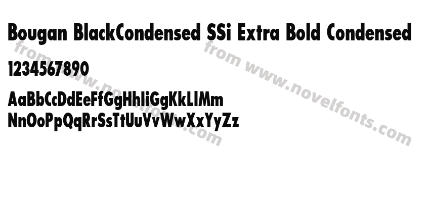 Bougan BlackCondensed SSi Extra Bold CondensedPreview