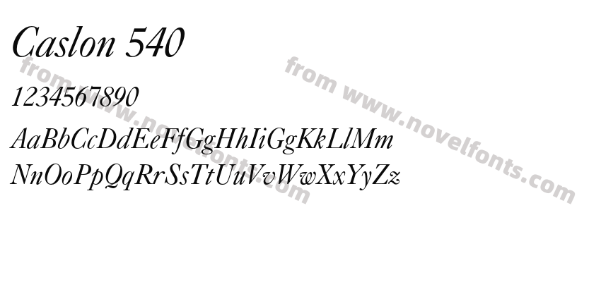 Caslon 540Preview