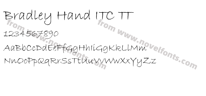 Bradley Hand ITC TTPreview