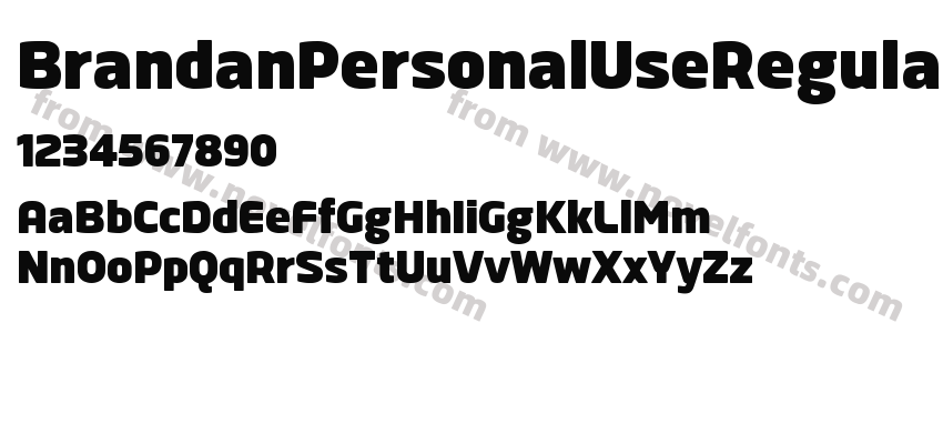 BrandanPersonalUseRegularPreview