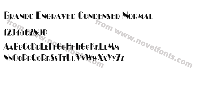 Brando Engraved Condensed NormalPreview