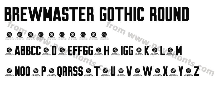 Brewmaster Gothic RoundPreview