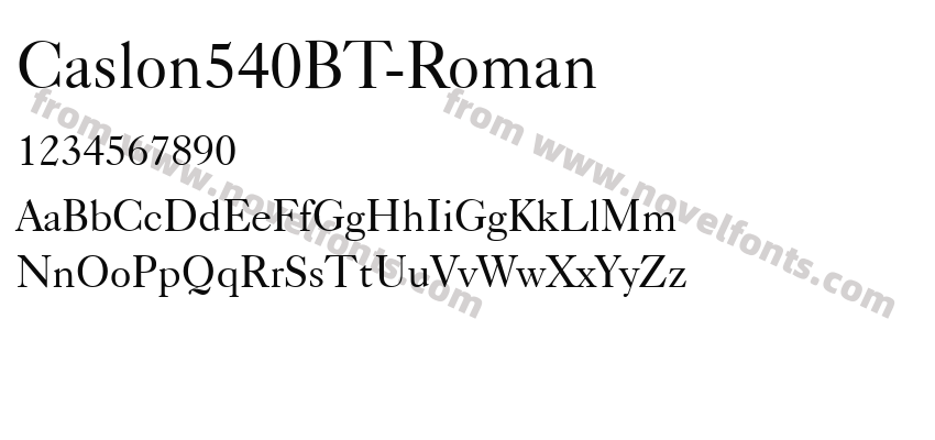 Caslon540BT-RomanPreview