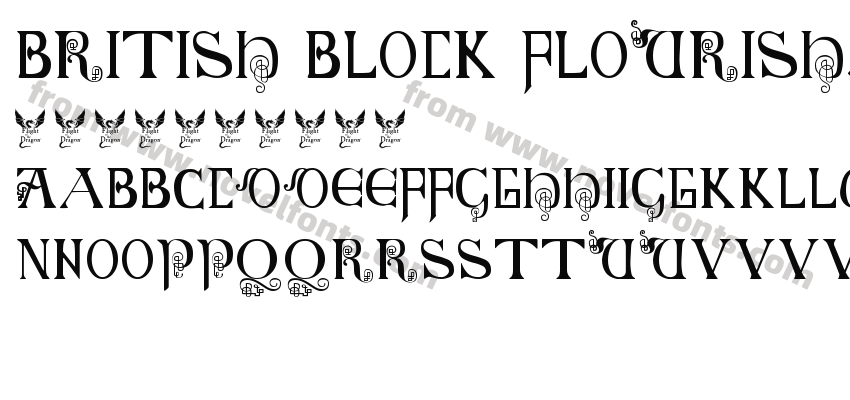 British Block Flourish, 10th c.Preview