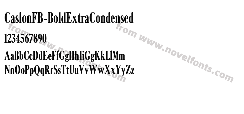 CaslonFB-BoldExtraCondensedPreview