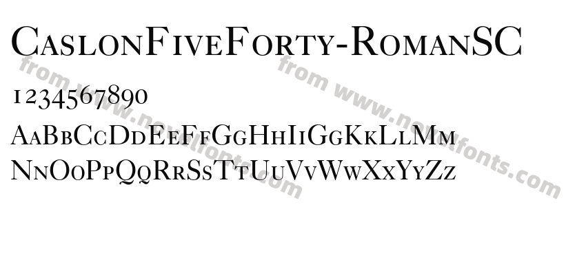 CaslonFiveForty-RomanSCPreview