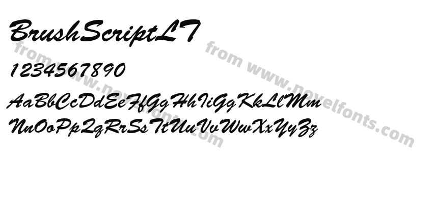 BrushScriptLTPreview