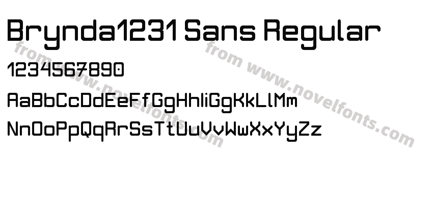 Brynda1231 Sans RegularPreview