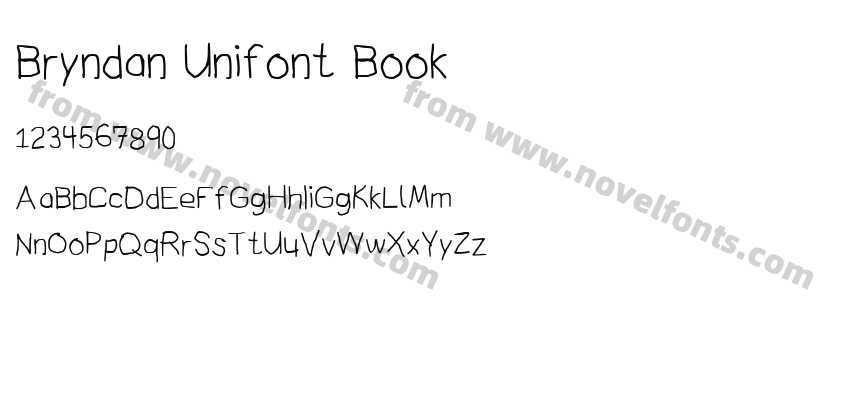 Bryndan Unifont BookPreview