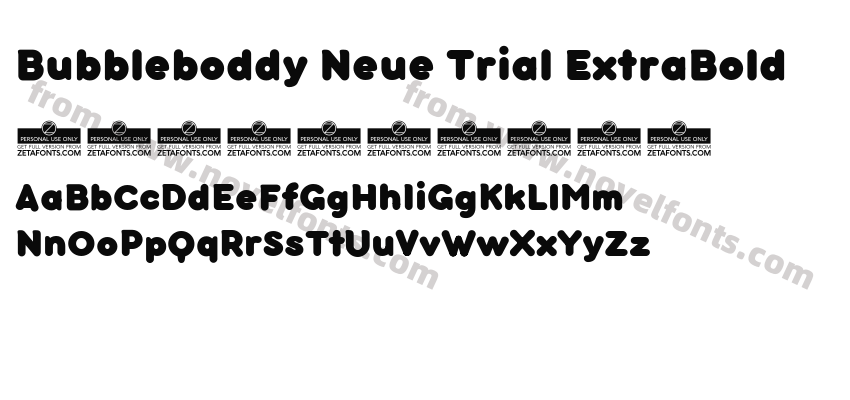 Bubbleboddy Neue Trial ExtraBoldPreview