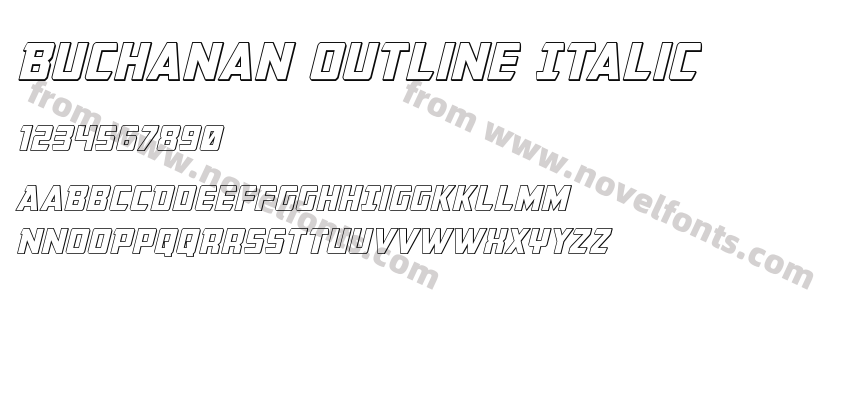 Buchanan Outline ItalicPreview