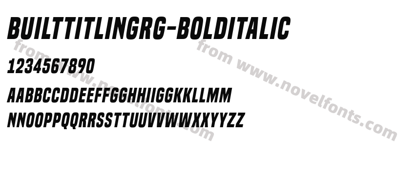 BuiltTitlingRg-BoldItalicPreview