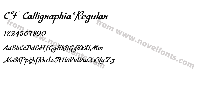 CF Calligraphia RegularPreview