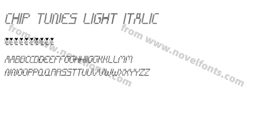 CHIP TUNES Light ItalicPreview