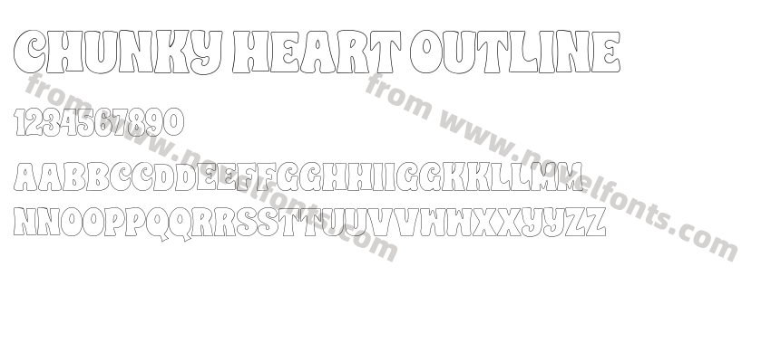 CHUNKY HEART OUTLINEPreview