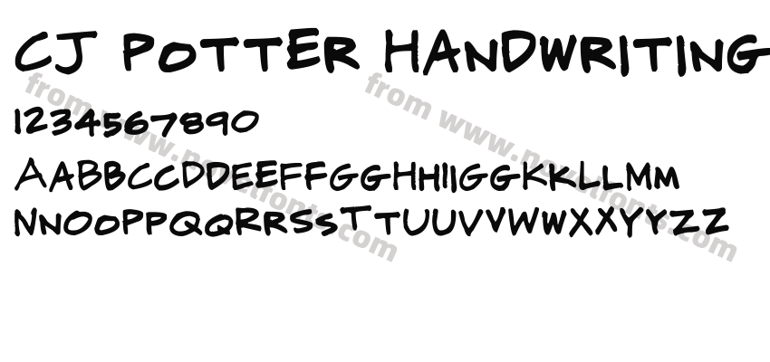 CJ Potter HandwritingPreview