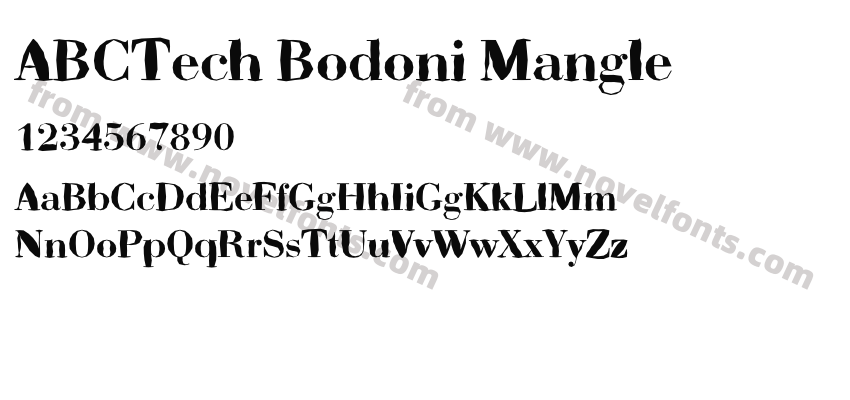 ABCTech Bodoni ManglePreview