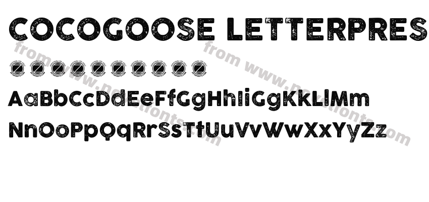 COCOGOOSE LETTERPRESSPreview